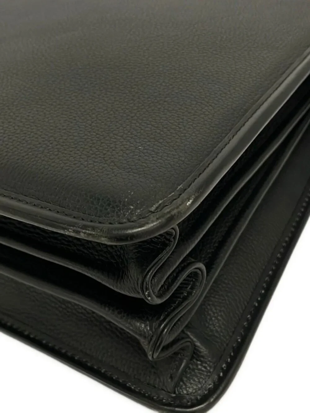 BALLY Black Leather Business Bag